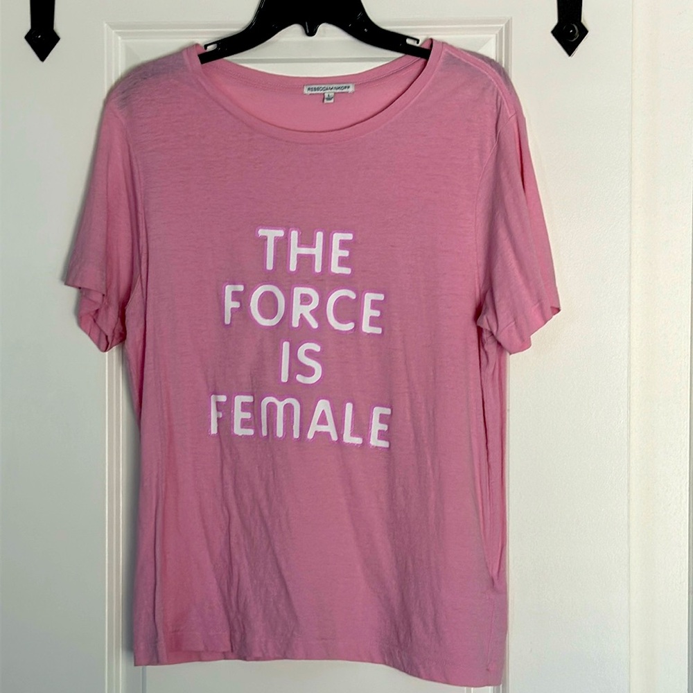 Rebecca Minkoff pink large graphic T-shirt